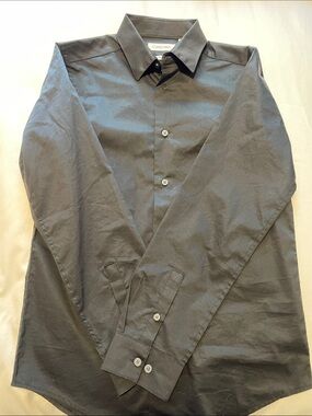 Calvin Klein Black Button-Down Dress Shirt